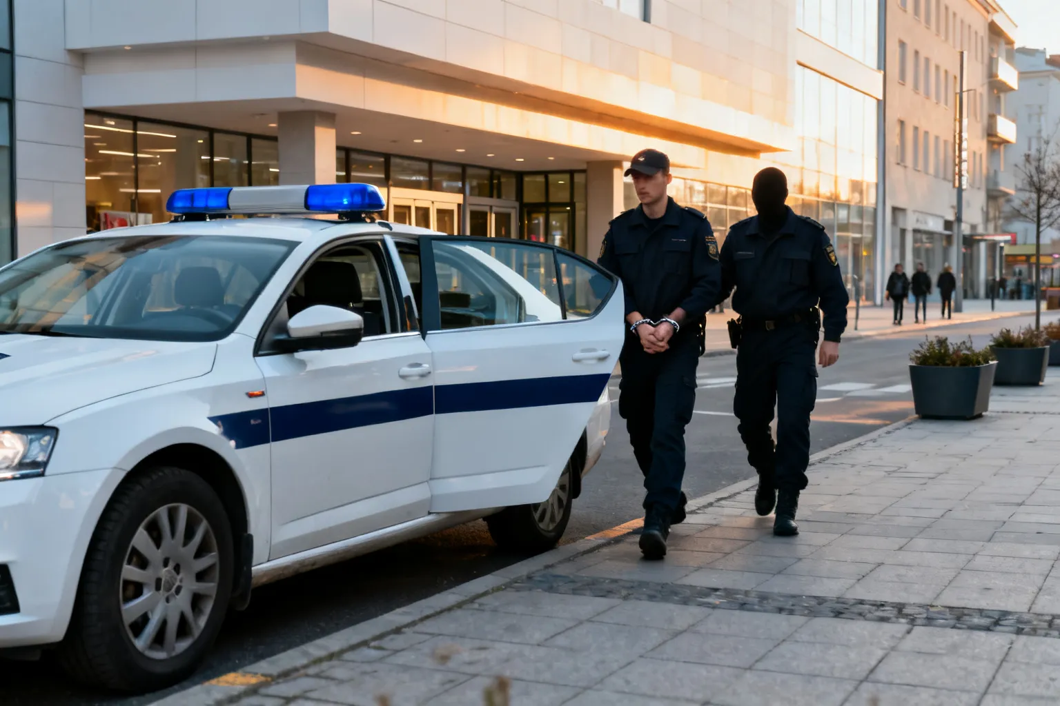 Podejrzany o napad w Galerii Mokotów przetransportowany do Polski