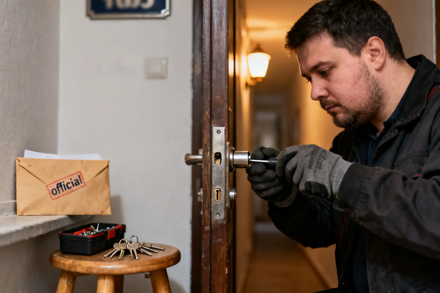 Wymiana zamków kara więzienia — procedura eksmisji w Warszawie