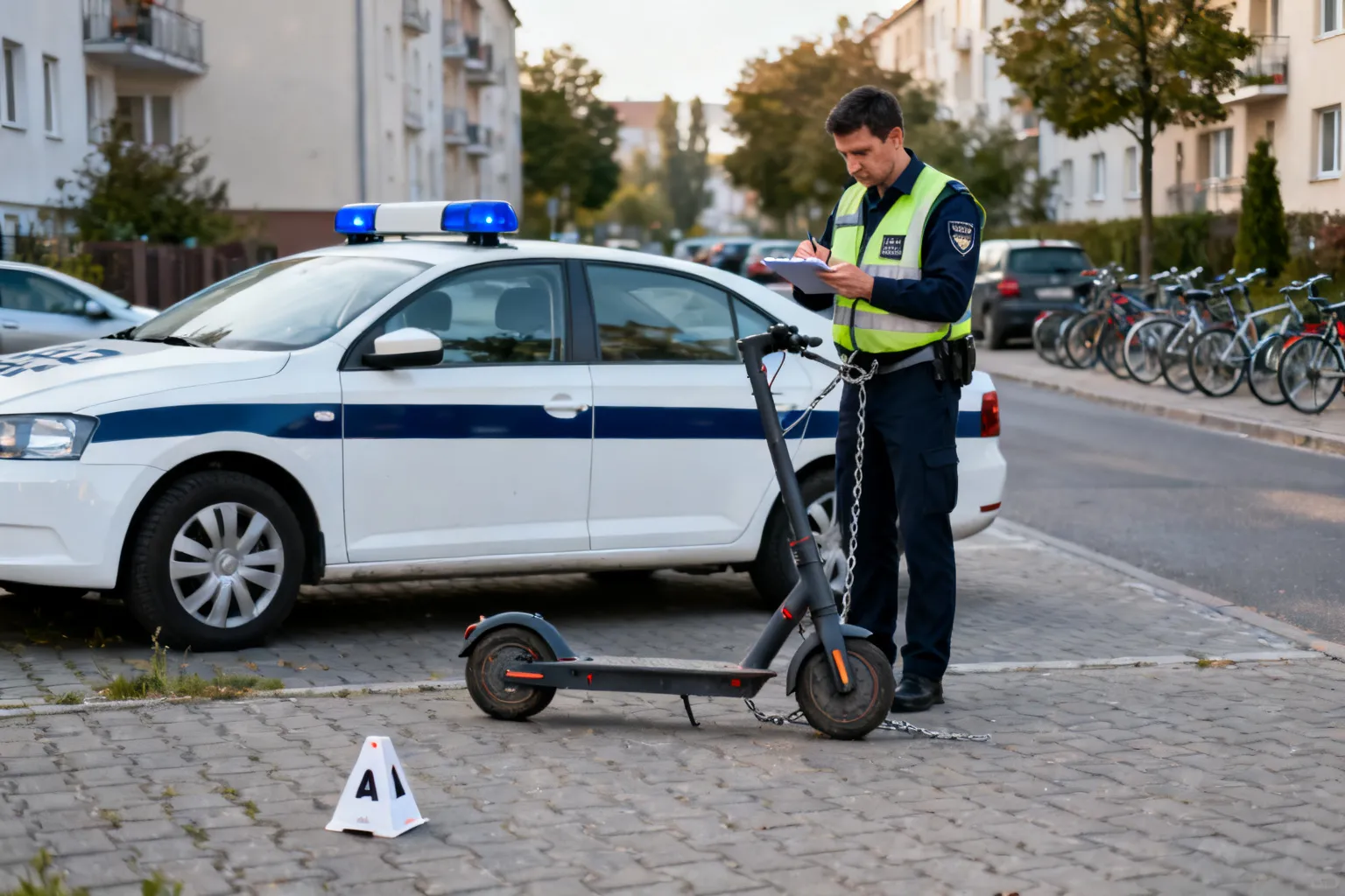 41-latek zatrzymany po kradzieży hulajnogi na Mokotowie