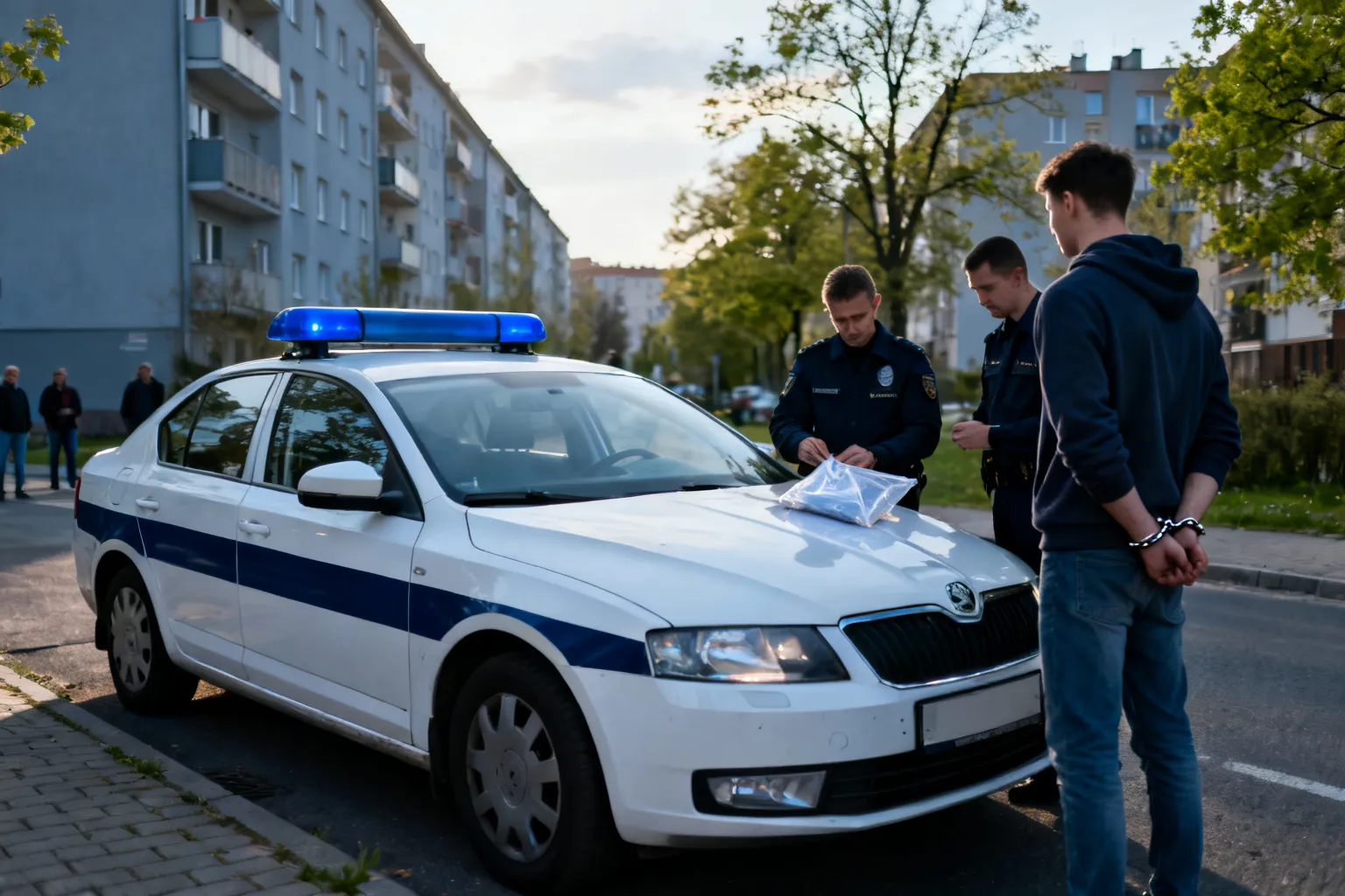 18-latek zatrzymany na Bemowie za posiadanie znacznej ilości narkotyków