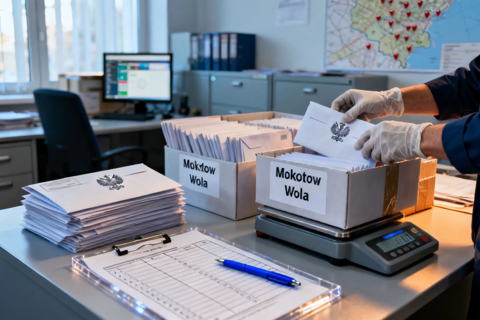 Wysyłka kart mobilizacyjnych Warszawa 2026 — Mokotów, Wola, Śródmieście