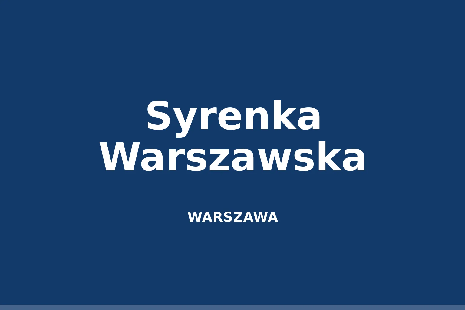 Syrenka Warszawska