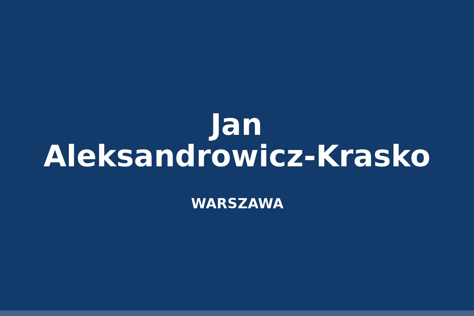 Jan Aleksandrowicz-Krasko