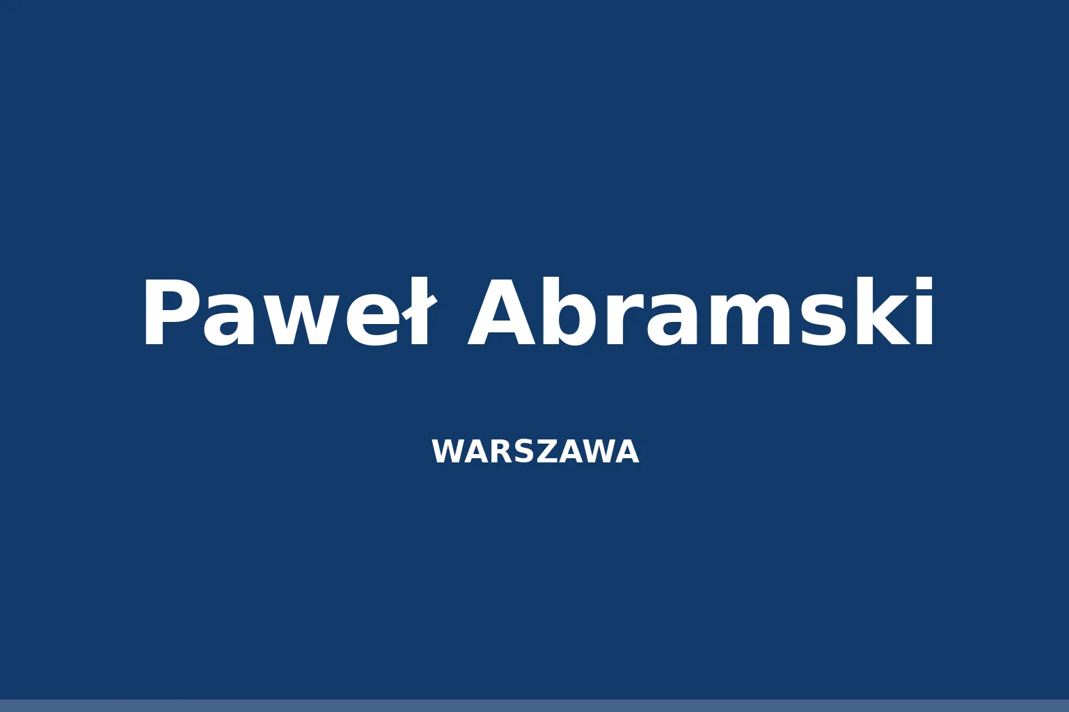 Paweł Abramski