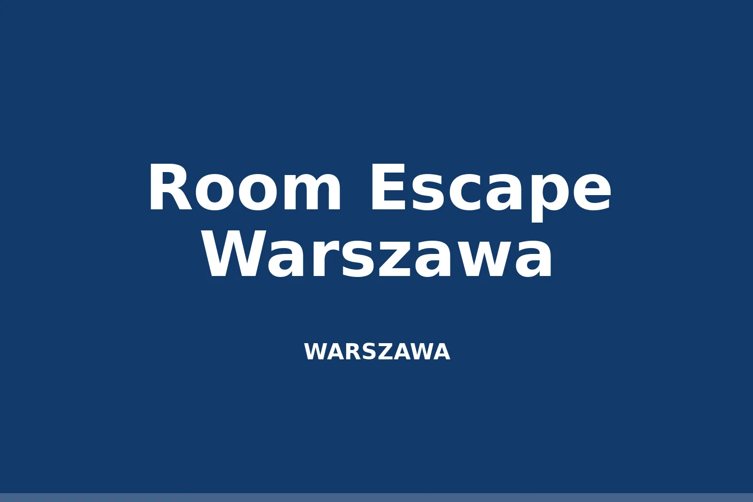 Room Escape Warszawa